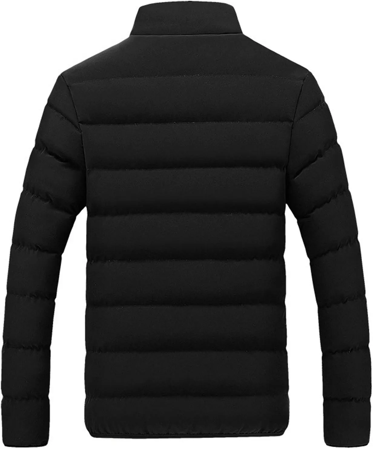 Men's Lightweight Packable Puffer Winter Jacket Casual Color Block Outwear Insulated Puffy Coat for Snow Ski Hiking