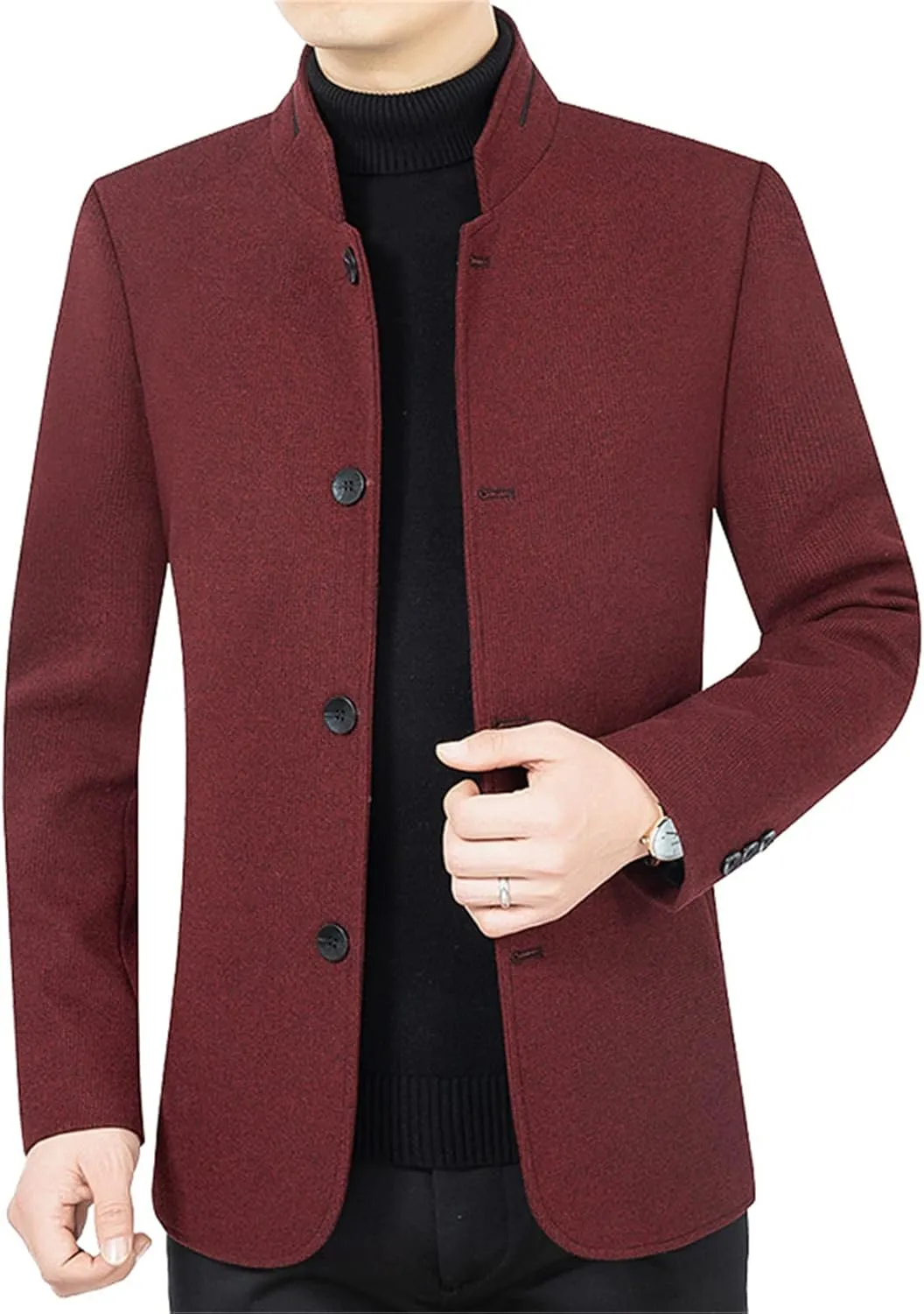 Men's Suit Jacket Casual Button Slim Fit Sport Coat Business Daily Blazer