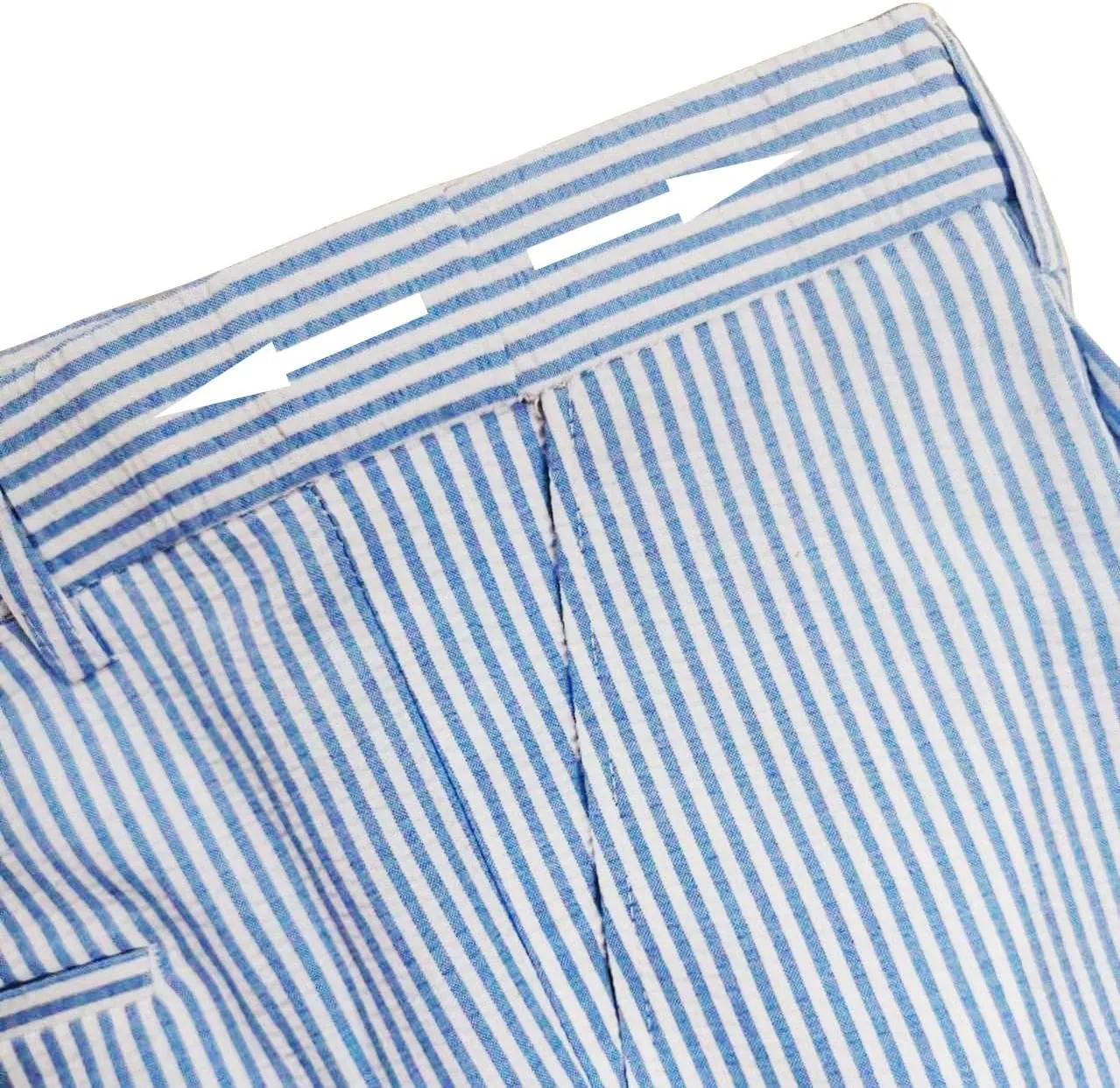 Mens Summer Slacks Mens Sear Sucker Slim Fit Suit Separate Pants Trousers