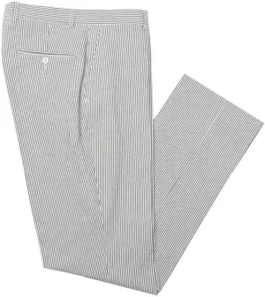 Mens Summer Slacks Mens Sear Sucker Slim Fit Suit Separate Pants Trousers