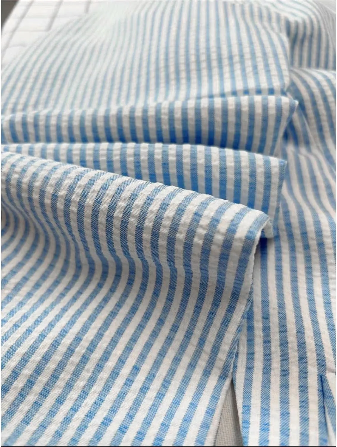 Mens Summer Slacks Mens Sear Sucker Slim Fit Suit Separate Pants Trousers