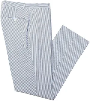 Mens Summer Slacks Mens Sear Sucker Slim Fit Suit Separate Pants Trousers