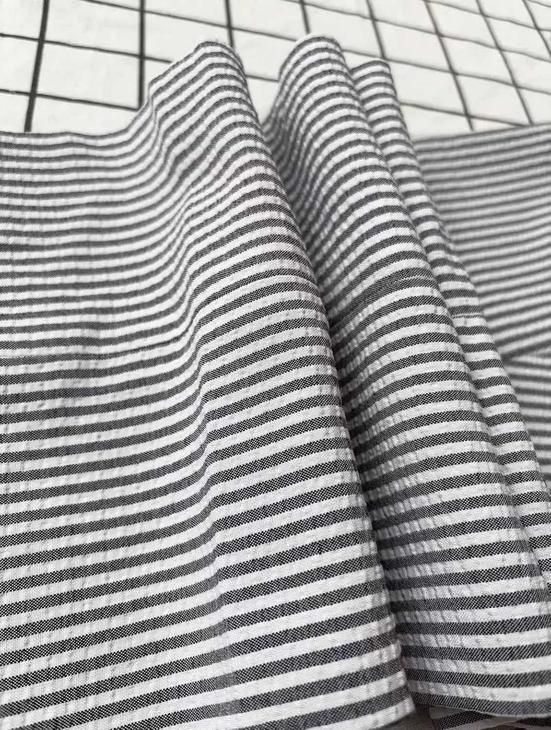 Mens Summer Slacks Mens Sear Sucker Slim Fit Suit Separate Pants Trousers