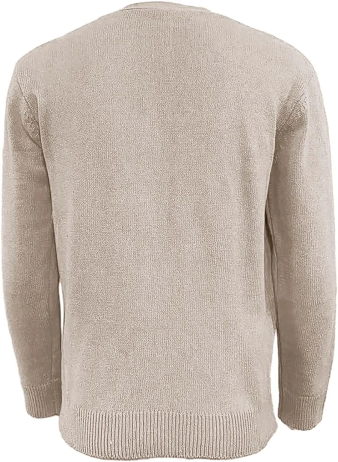 Men's V Neck Cardigan Sweater Casual Lightweight Button Down Knitted Sweater Soft Slim Fit Outwear Coat with Pocket