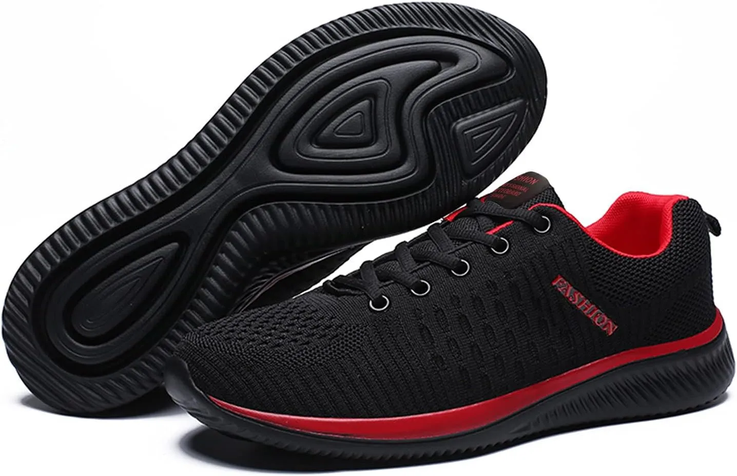 Men's Walking & Running Shoes Lace Up Slip On Cushion Sneaker Comfortable Lightweight Breathable Casual Sneakers