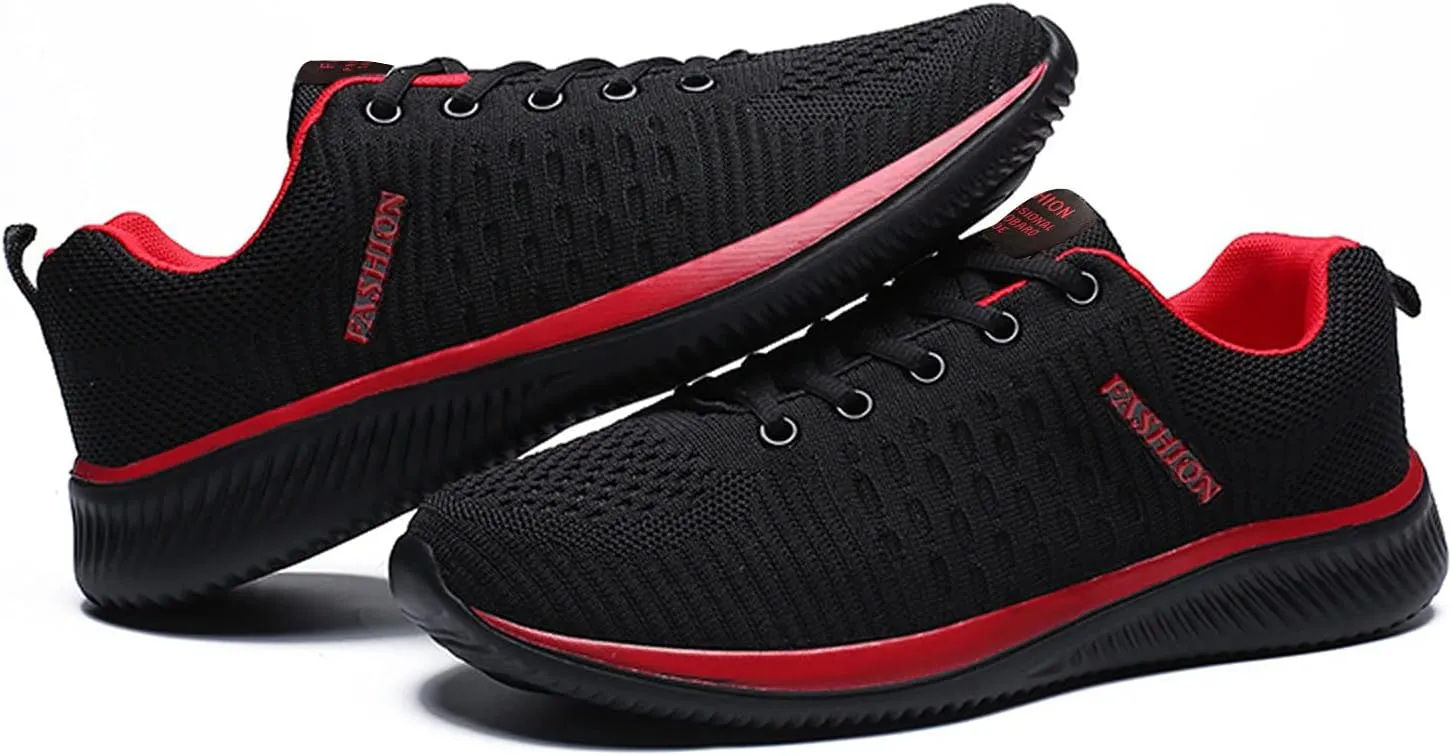 Men's Walking & Running Shoes Lace Up Slip On Cushion Sneaker Comfortable Lightweight Breathable Casual Sneakers