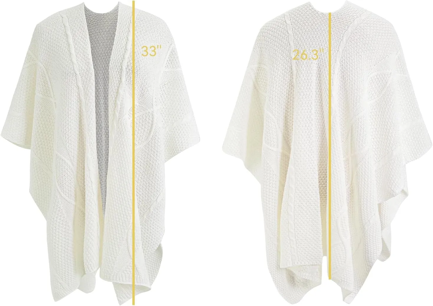 MissShorthair Women's Lightweight Knitted Shawl Thin Breathable Wrap for Outdoor Travel Spring, Poncho Daily Use, Office