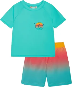 Ocean Pacific Boys' Rashguard and Trunks Swimsuit Set