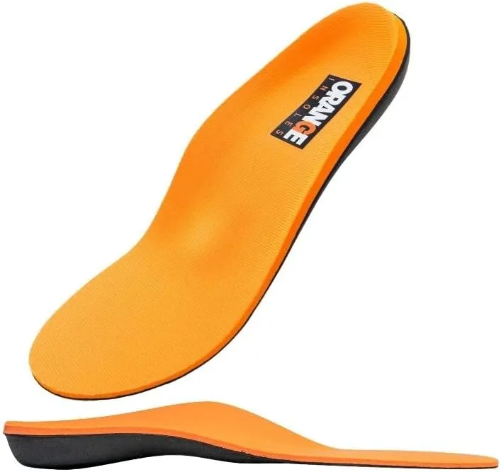 Orange Full Length H Fits Men's Shoe 11-11.5, Women's 12.5-13 Uses a Heel Cup, Contoured Medial Arch,and Metatarsal pad to Help with Better Alignment and Weight Distribution