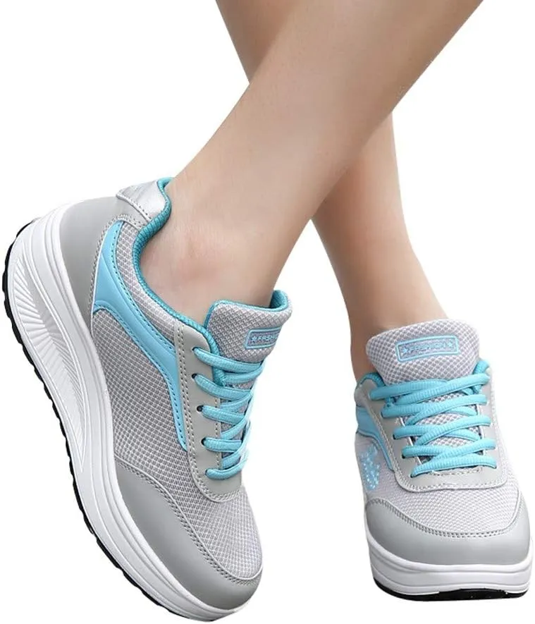 Orthopedic Sneakers for Women Arch Support Lace Up Breathable Lightweight Running Shoes Mesh Comfortable Cushion Sneakers