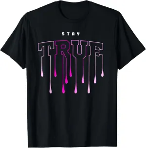 Pink Graphic Stay True Pink Graphic T-Shirt
