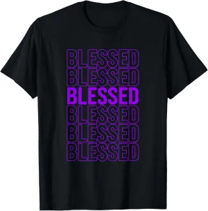 Purple Blessed Purple Graphic T-Shirt