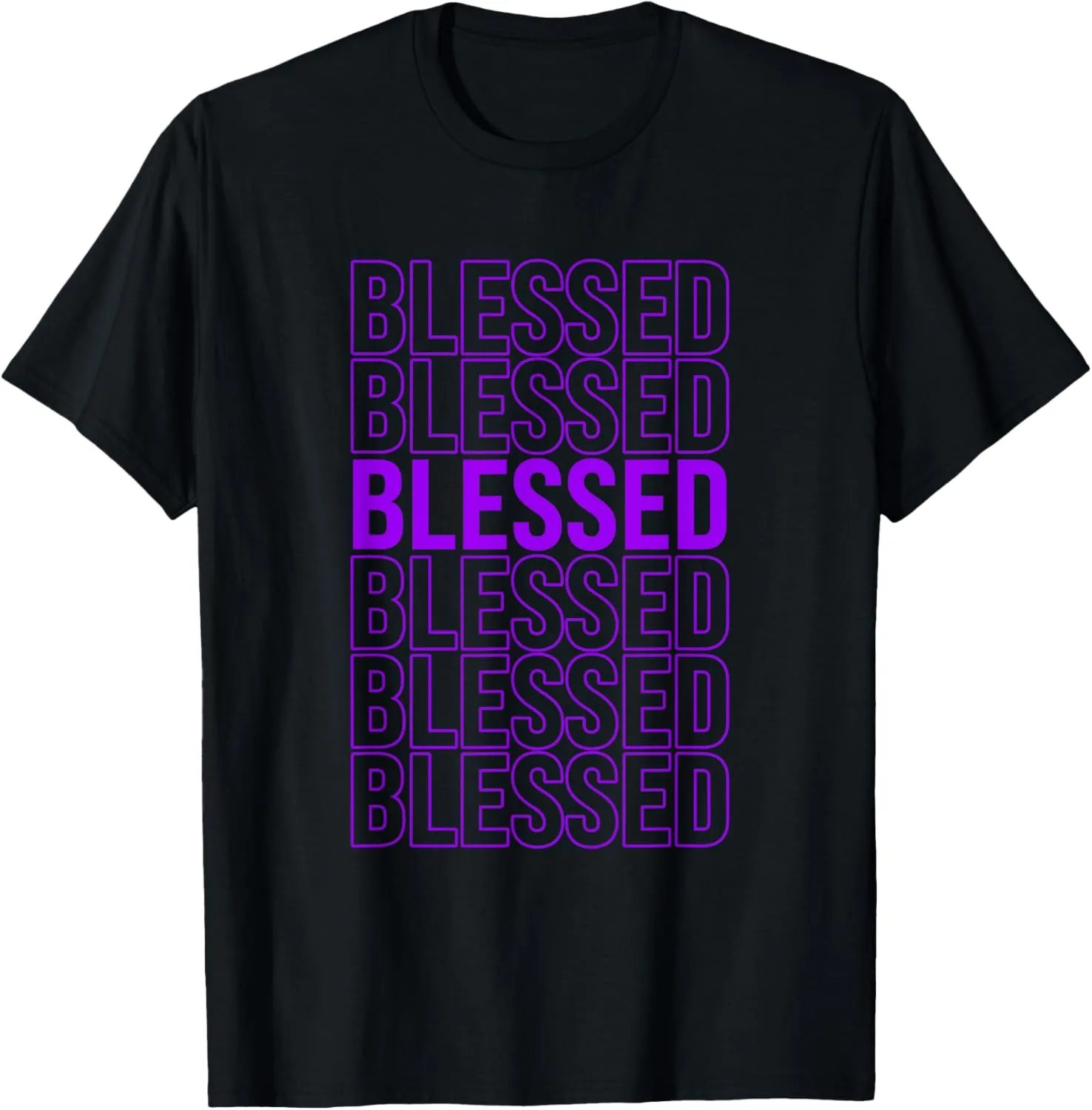 Purple Blessed Purple Graphic T-Shirt