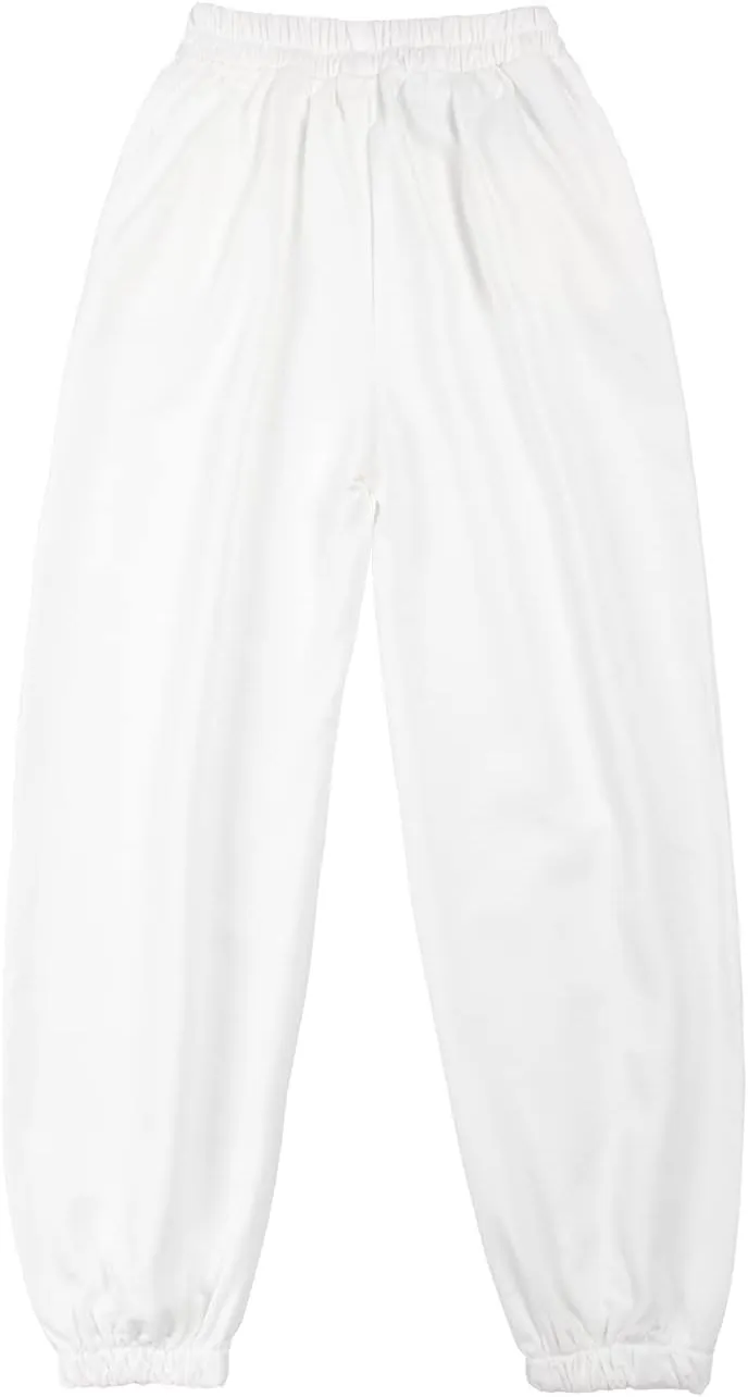 Rolanko Girls' Jogger Pants Active Kids Sweatpants with Pocket Hip Hop Streetwear Trousers 4-14 Years