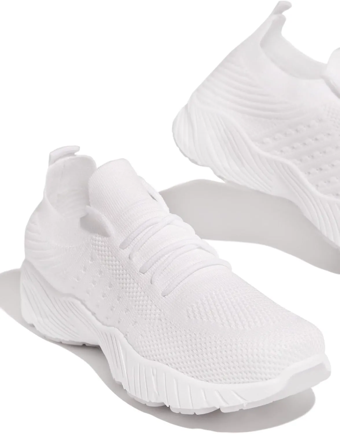 Running Shoes For Women Arch Support Walking Tennis Shoes Slip On Memory Foam Lightweight Casual Gym Sneakers