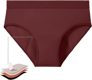 Shorts for Women Comfortable Leakproof Underwear High Waist Seamless Briefs for Daily Use and Active