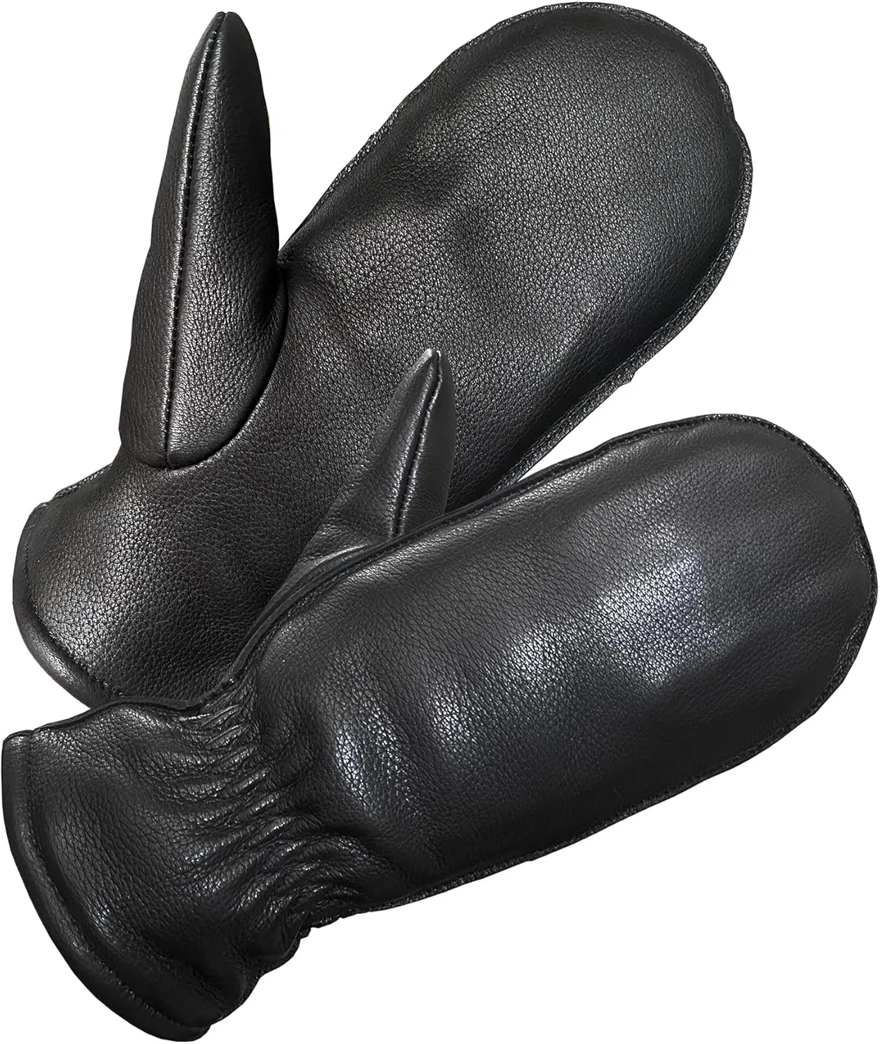 SKYDEER 100% Full Grain Deerskin Leather Winter Mittens for Women, Super Soft for Daily Use