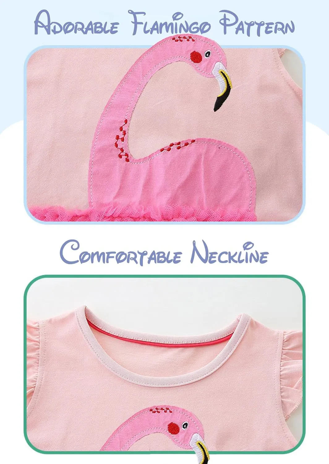 Toddler Girls Colorful Casual Dress Short Sleeve Dress Girls Summer Clothes