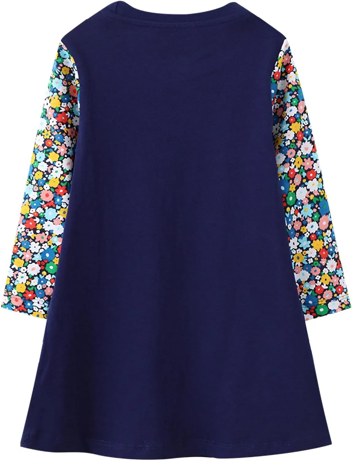 Toddler Girls Colorful Casual Dress Short Sleeve Dress Girls Summer Clothes