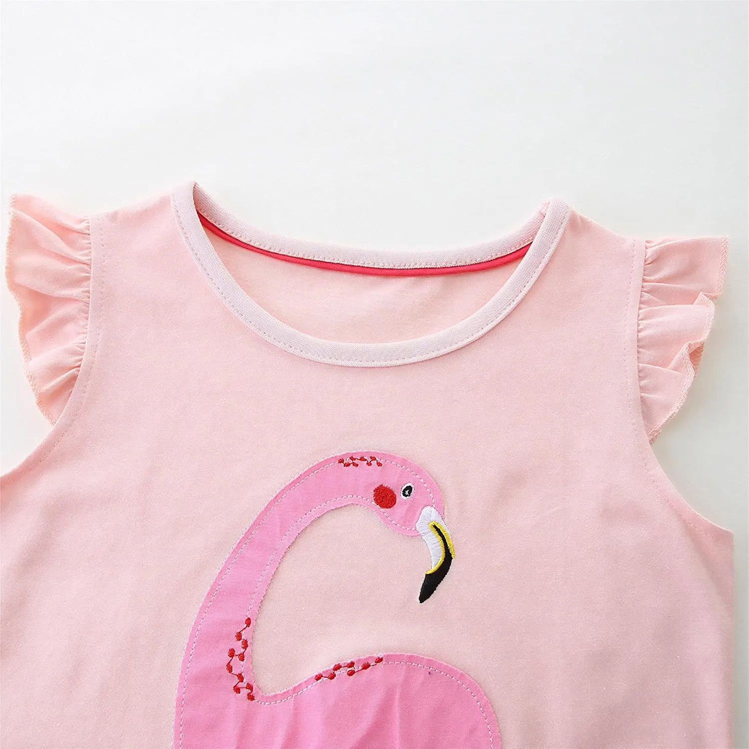 Toddler Girls Colorful Casual Dress Short Sleeve Dress Girls Summer Clothes