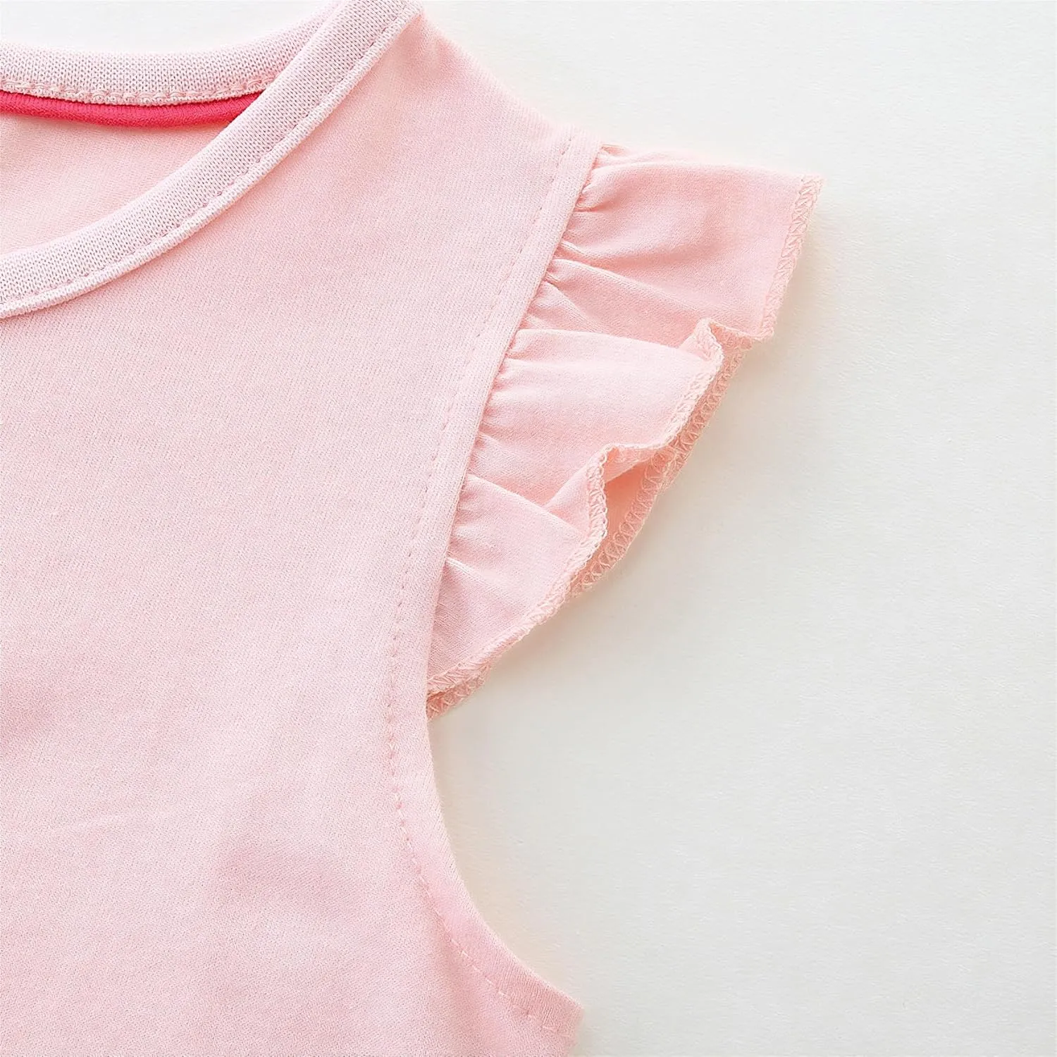 Toddler Girls Colorful Casual Dress Short Sleeve Dress Girls Summer Clothes