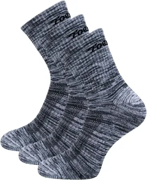Toes&Feet Men's Anti-Odor Deodorant Quarter/Crew Cushion No Blister Sports Socks