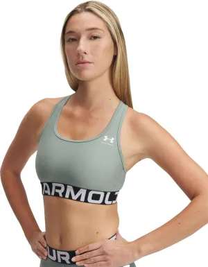 Under Armour Women's HeatGear Mid-Impact Branded Sports Bra