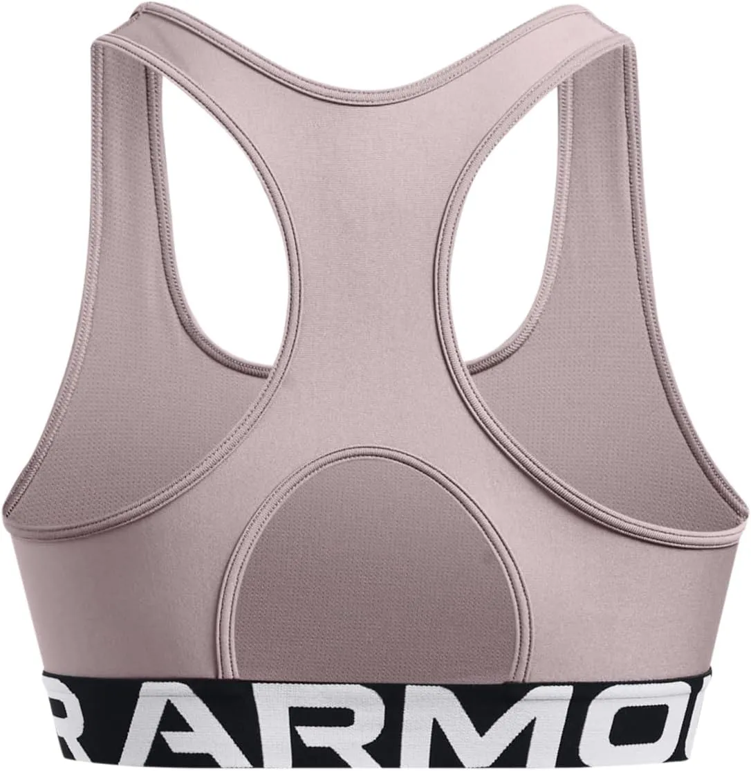 Under Armour Women's HeatGear Mid-Impact Branded Sports Bra