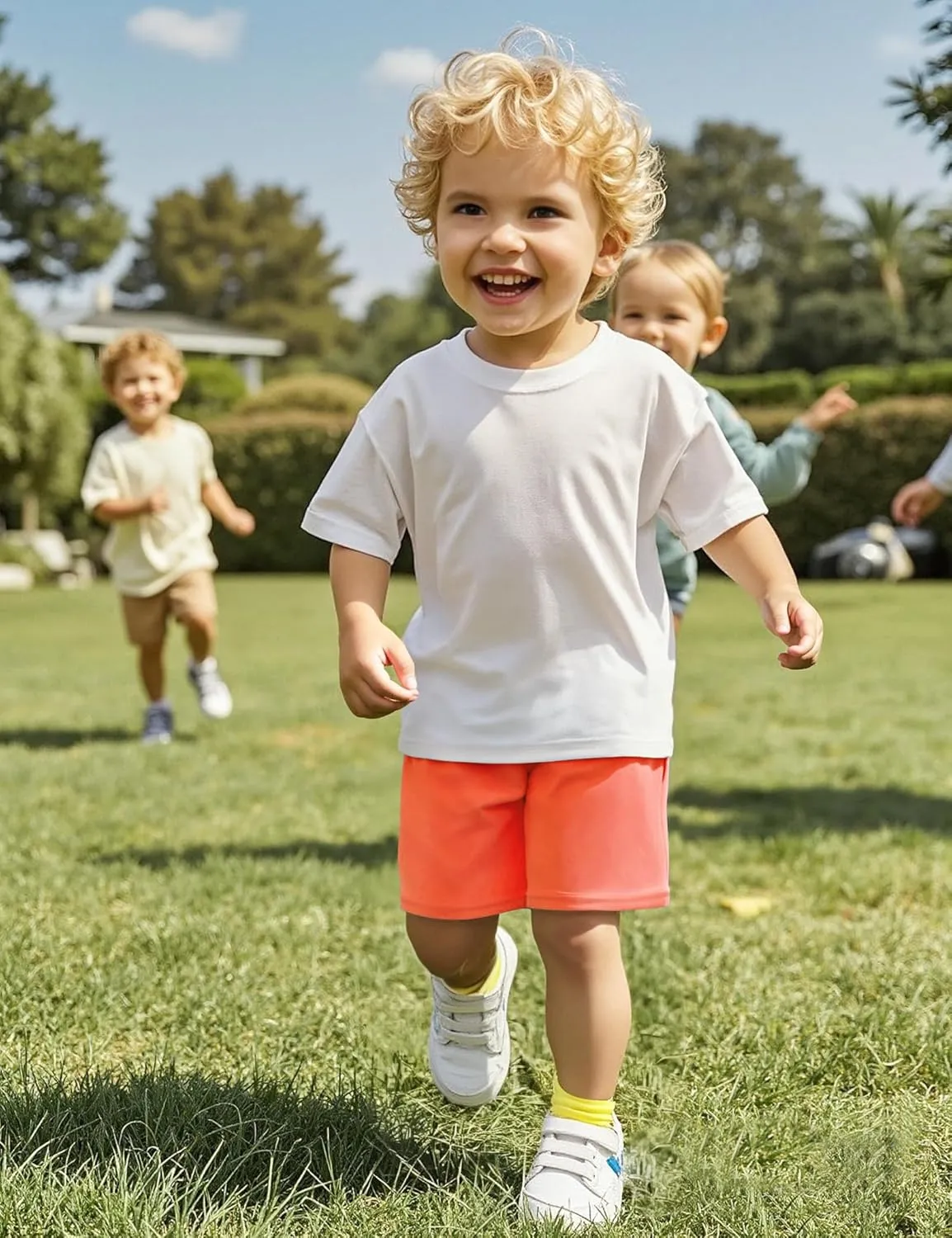 Witwot 3 Pack Toddler Boys Athletic Basketball Shorts Baby Boy Soccer Shorts Summer Clothes Size 2-5T