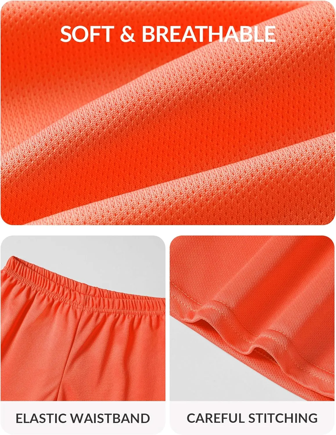 Witwot 3 Pack Toddler Boys Athletic Basketball Shorts Baby Boy Soccer Shorts Summer Clothes Size 2-5T