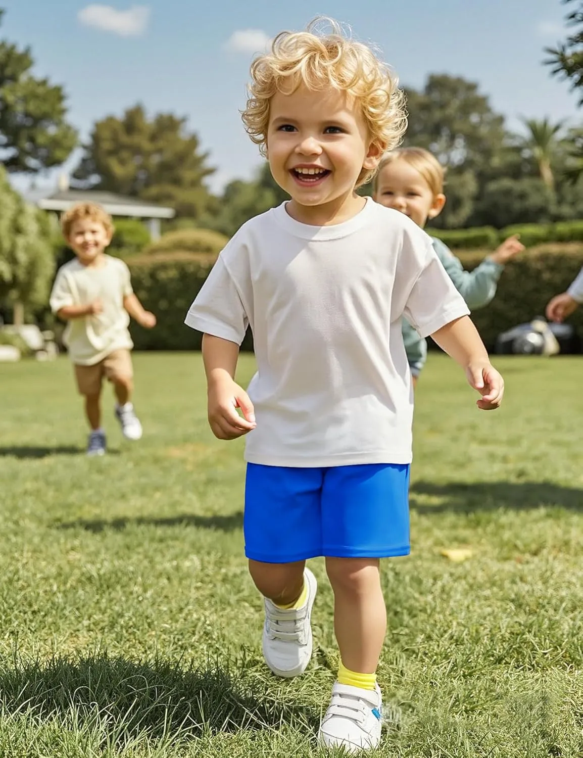 Witwot 3 Pack Toddler Boys Athletic Basketball Shorts Baby Boy Soccer Shorts Summer Clothes Size 2-5T