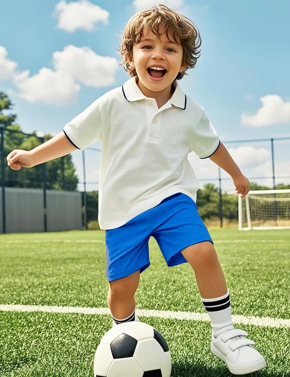 Witwot 3 Pack Toddler Boys Athletic Basketball Shorts Baby Boy Soccer Shorts Summer Clothes Size 2-5T
