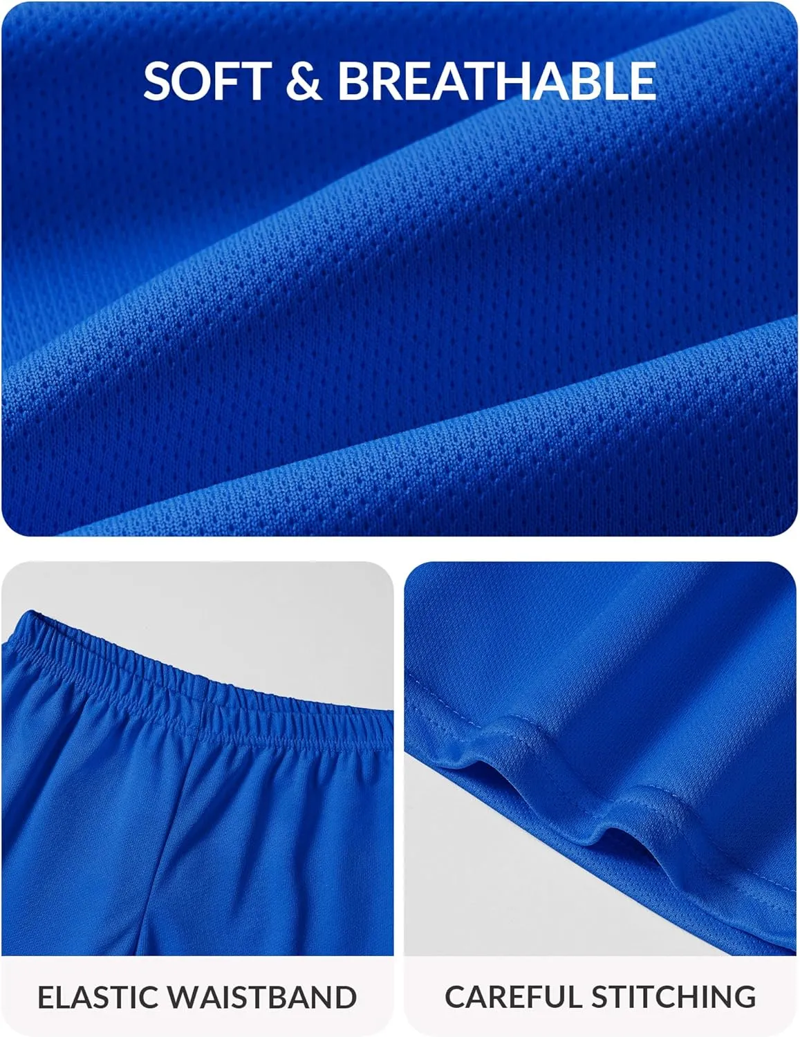 Witwot 3 Pack Toddler Boys Athletic Basketball Shorts Baby Boy Soccer Shorts Summer Clothes Size 2-5T