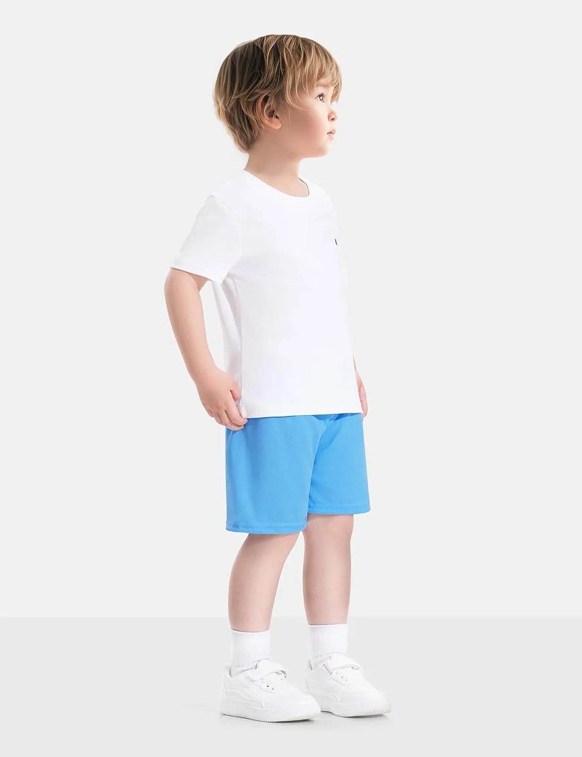 Witwot 3 Pack Toddler Boys Athletic Basketball Shorts Baby Boy Soccer Shorts Summer Clothes Size 2-5T
