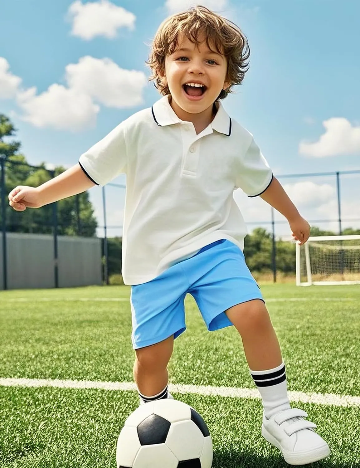 Witwot 3 Pack Toddler Boys Athletic Basketball Shorts Baby Boy Soccer Shorts Summer Clothes Size 2-5T