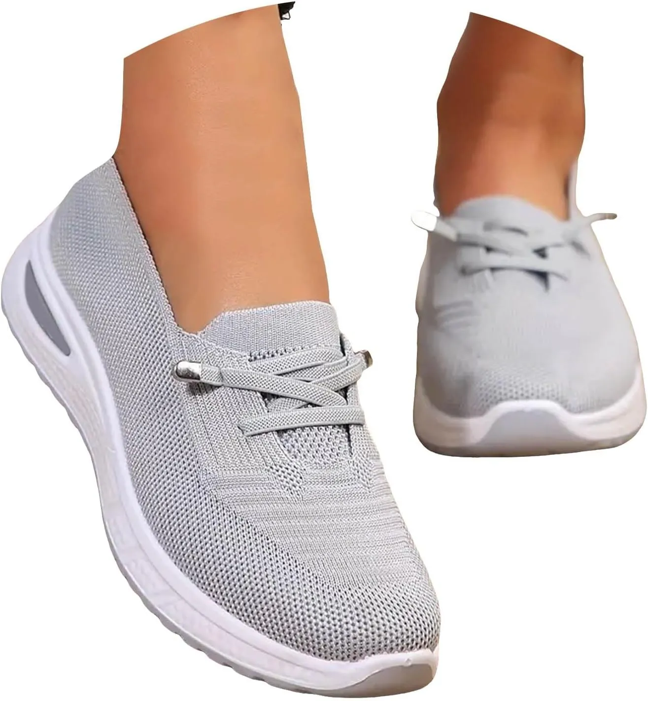 Women Comfy Orthopedic Walking Shoes, 2025 New Orthopedic Women's Breathable Slip On Arch Support Non-Slip Sneakers Lightweight Walking Sneakers for Plantar Fasciitis