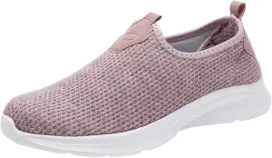 Women Lightweight Slip On Shoes Casual Comfortable Walking Sneakers Canvas Flats Non Slip Breathable Loafers