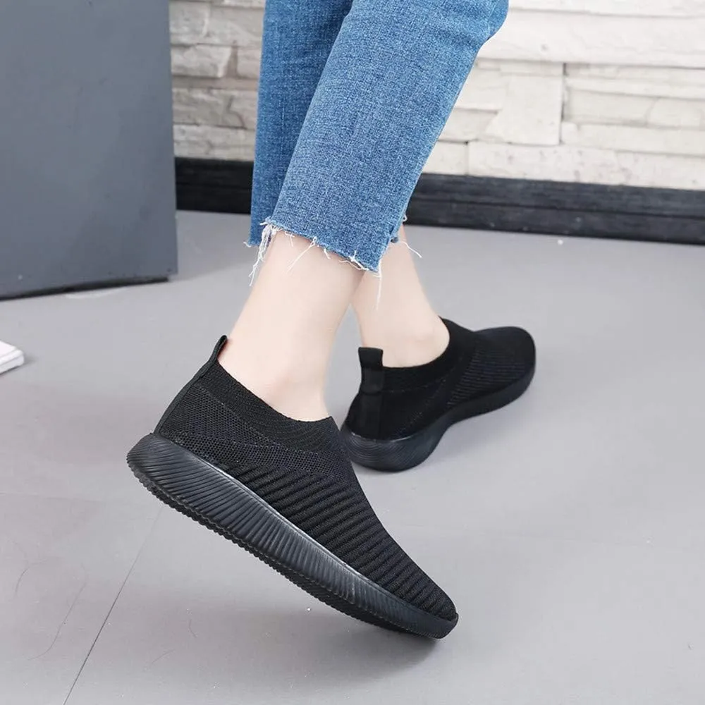 Women's Sneakers Wide Lightweight Work Slip Resistant Breathable Mens Black Running Shoes Women's Loafers with Arch Support Men Sneakers