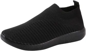 Women's Sneakers Wide Lightweight Work Slip Resistant Breathable Mens Black Running Shoes Women's Loafers with Arch Support Men Sneakers