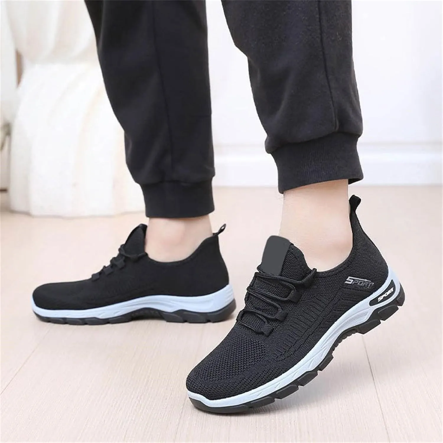 Women's Walking Shoes Arch Support Non Slip Work Shoes Lightweight Casual Breathable Tennis Shoe Work Shopping Travel Sport Athletic Sneakers Gym Tennis Slip On Comfortable Lightweight Shoe