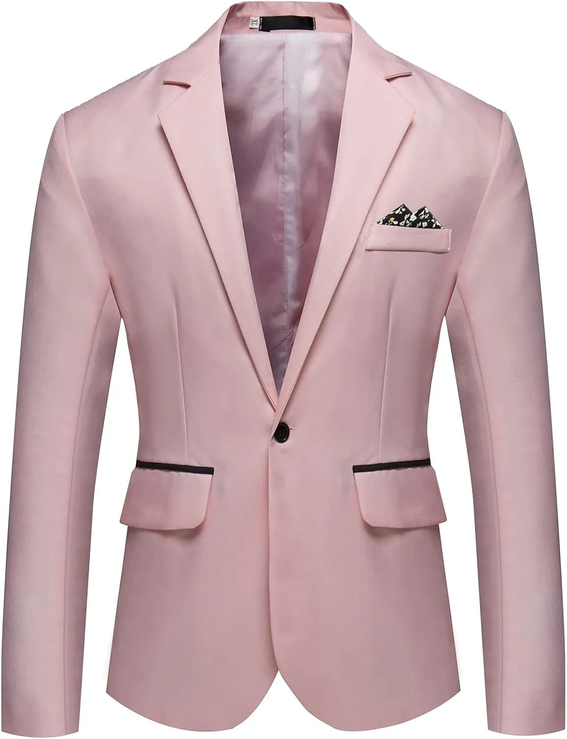 Ymosrh Mens Fleece Jacket Men's Casual Business Wedding Long Sleeve Buttons Slim Fit Suit Coat Jacket Leather Men