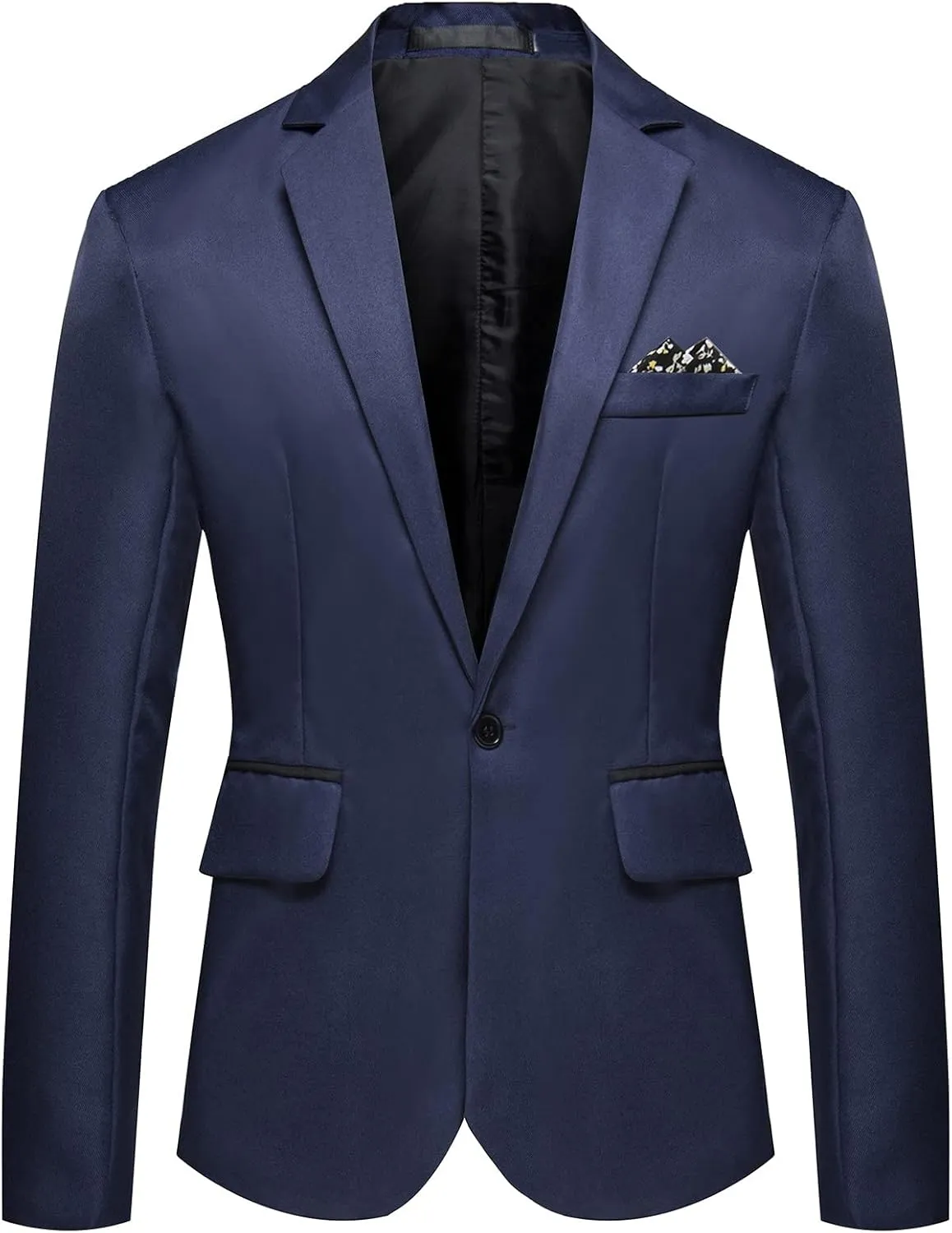 Ymosrh Mens Fleece Jacket Men's Casual Business Wedding Long Sleeve Buttons Slim Fit Suit Coat Jacket Leather Men