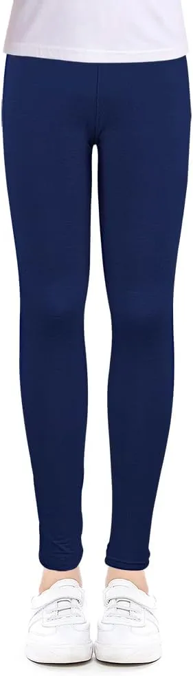 ZukoCert Girls Leggings Multipack - Soft Comfortable Athletic Leggings for Girls 4-12 Years